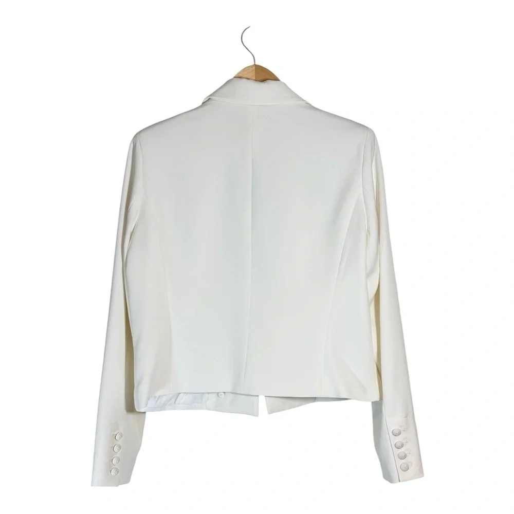 Generation Love Penn Crepe Blazer in White NWT - Picture 4 of 7